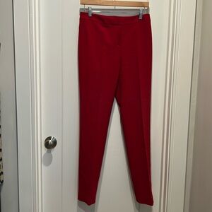 Lafayette 148 New York, Barrow dress pants. Rich red color. Unlined.